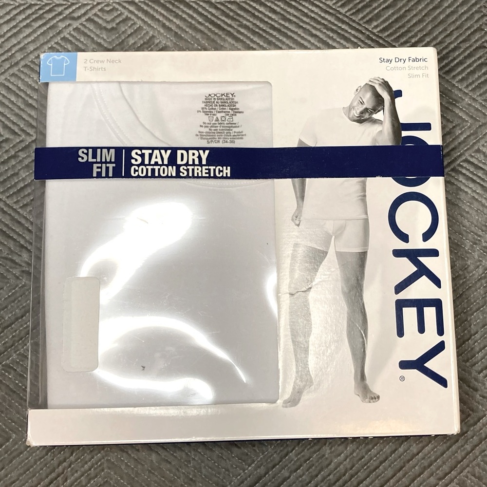 Jockey slim fit cotton tee shirts - 2 pack
